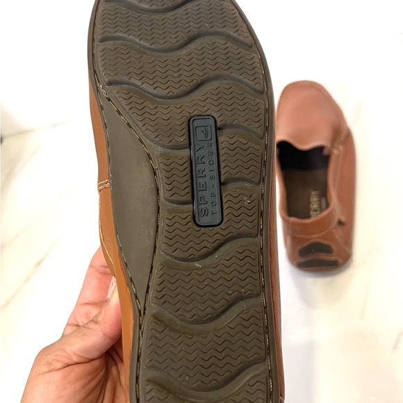 Sperry Men's Brown Leather Slip-On Loafers 8M - Picture 6 of 10